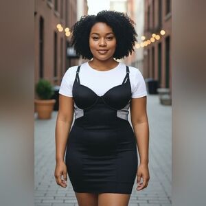 Torrid Black and Black Chemise